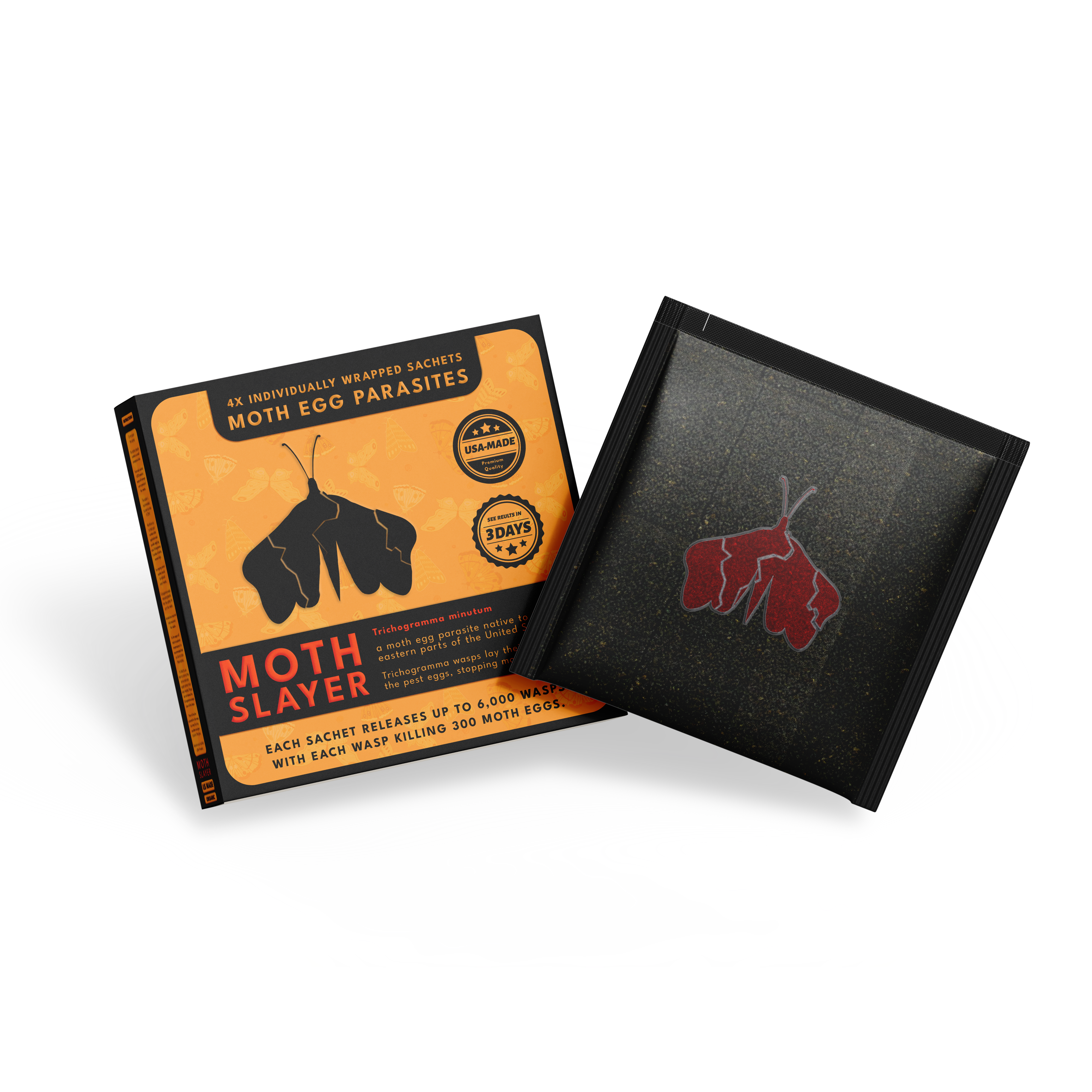 Moth Slayer — Moth-Egg Parasitoid Sachets (6,000 eggs/sachet)